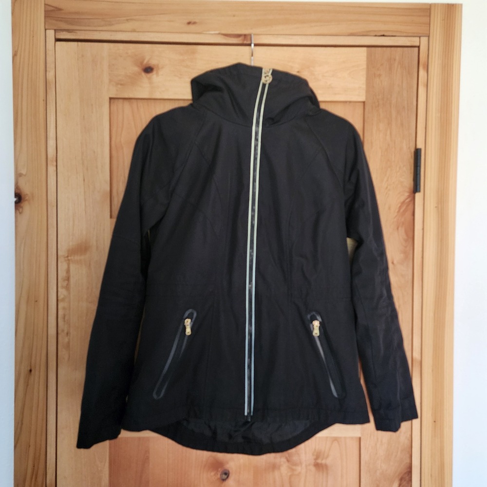 Michael Kors SMALL Black Hooded Soft Shell Luxury Jacket Utility Athleisure S - Picture 1 of 8